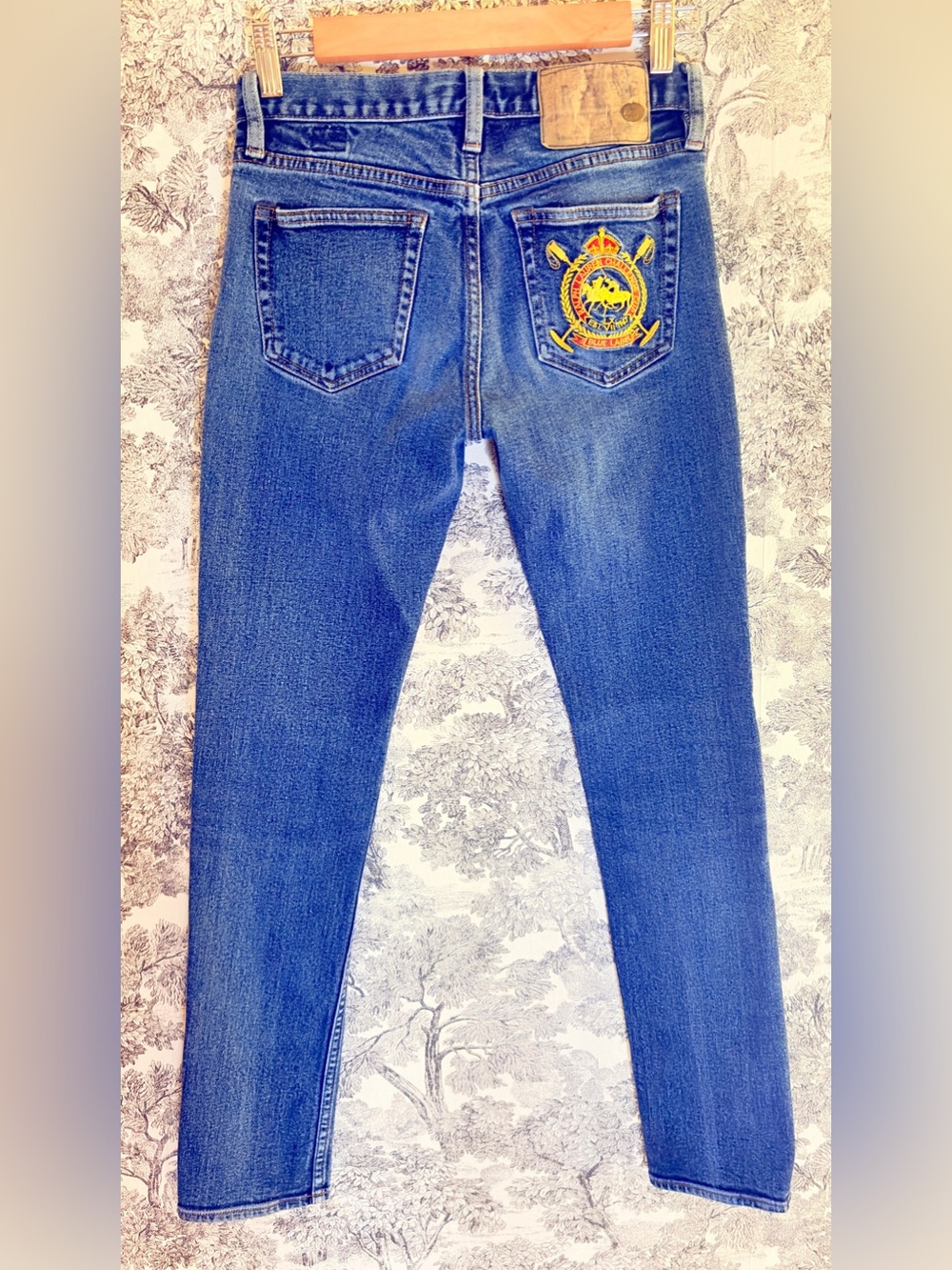 Ralph Lauren Blue Label Challenge Cup Blue Jeans Embroidered Logo Thompson 27